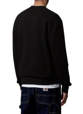 Sudadera Carhartt-Stickerei schwarz für Herren