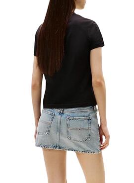 Tommy Jeans Bubble T-Shirt Schwarz für Damen