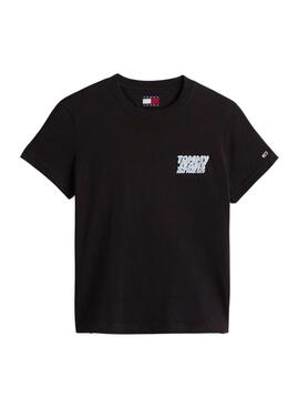 Tommy Jeans Bubble T-Shirt Schwarz für Damen
