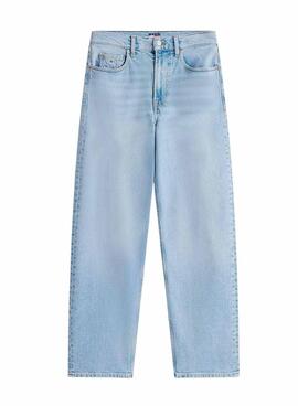 Jeanshose Tommy Jeans Layla in heller Denim für Damen.