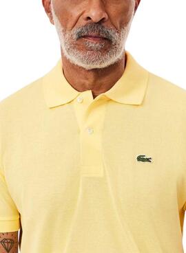 Lacoste Polo aus Piqué Classic Fit in Gelb für Herren