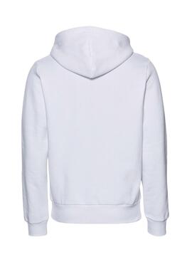 Sweatshirt von Lacoste mit weißer Kapuze aus Baumwollfrottee für Herren