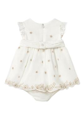 Kleid Mayoral Saum Zeremonie weiß für Baby