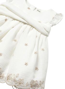 Kleid Mayoral Saum Zeremonie weiß für Baby