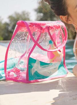 Rucksack Mayoral Strand Meerjungfrau rosa für Mädchen