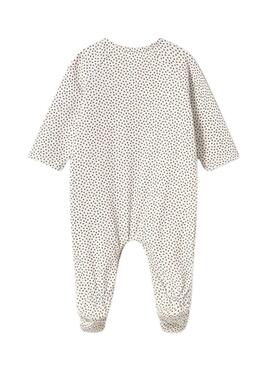 Langer Schlafanzug von Mayoral in Beige für Babys.