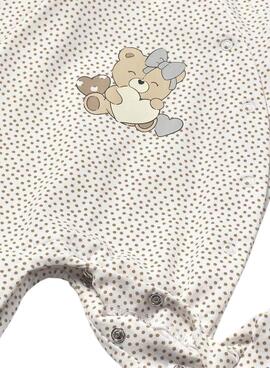 Langer Schlafanzug von Mayoral in Beige für Babys.