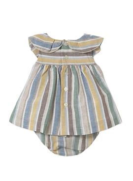 Kleid Mayoral Streifen Leinen für Baby