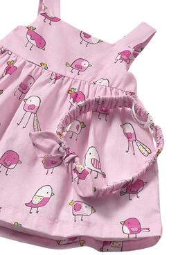 Kleid Mayoral Haarband rosafarbene Blütenblätter für Babys