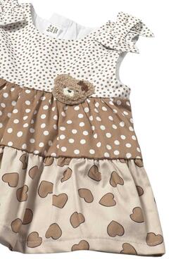 Kleid Mayoral in Keksbraun für Babys