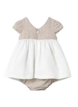Kleid Mayoral Kombination Zeremonie beige Baby