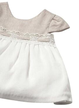 Kleid Mayoral Kombination Zeremonie beige Baby