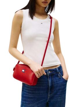 Handtasche Tommy Jeans Convertible Kamera rot für Damen
