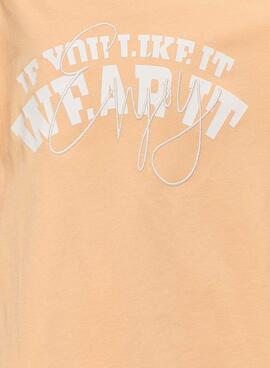 T-shirt Only Kids Bobba Orange für Mädchen.