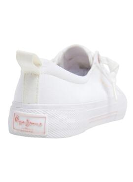 Turnschuhe Pepe Jeans Kenton weiß für Mädchen