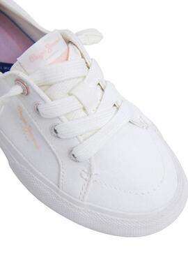 Turnschuhe Pepe Jeans Kenton weiß für Mädchen