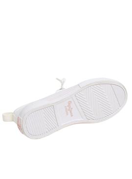 Turnschuhe Pepe Jeans Kenton weiß für Mädchen