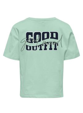 T-shirt Only Kids Bobba in türkis für Mädchen