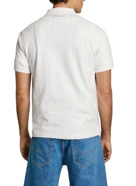 Polo Pepe Jeans Basil weiß für Herren