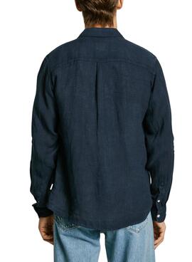 Hemd Pepe Jeans Arnau in Marineblau für Herren