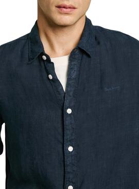 Hemd Pepe Jeans Arnau in Marineblau für Herren