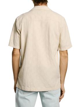 Hemd Pepe Jeans Ansel beige für Herren