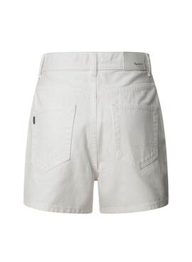 Kurzer Pepe Jeans Skort in Weiß für Damen