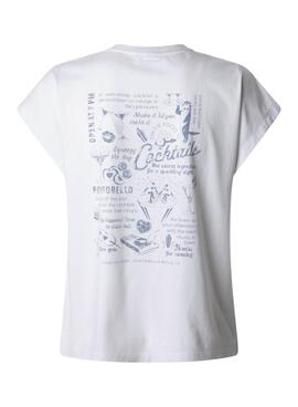 T-shirt Pepe Jeans Virginia weiß für Damen