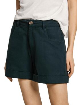 Bermudas Pepe Jeans Jo Marineblau für Damen