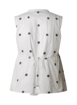 Bluse Pepe Jeans Elvire weiß für Damen