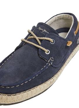 Pepe Jeans Tourist Marineblaue Bootsschuhe für Herren