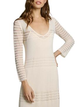 Kleid Pepe Jeans Paulina beige für Damen