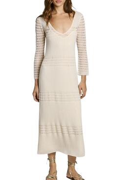 Kleid Pepe Jeans Paulina beige für Damen