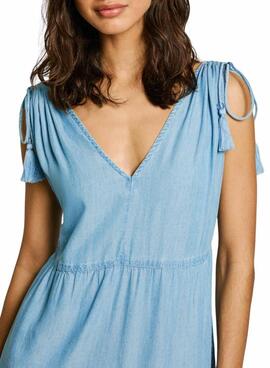 Kleid Pepe Jeans Effie blau für Damen
