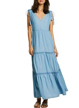 Kleid Pepe Jeans Effie blau für Damen