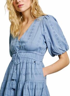 Kleid Pepe Jeans Day blau für Damen