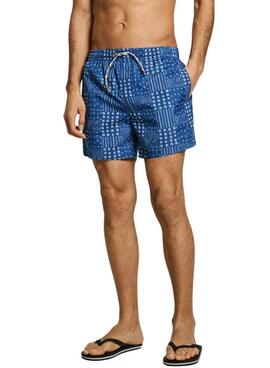 Pepe Jeans Patchwork Badehose in Blau für Herren.