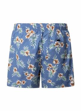 Badehose Pepe Jeans Hibiskus blau für Herren