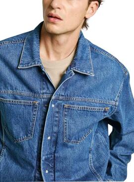 Jeansjacke von Pepe Jeans für Männer, beidseitig tragbar.