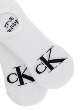 Pack von Calvin Klein Footie High Cut schwarzen Socken für Herren