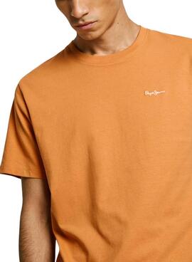 T-shirt Pepe Jeans Contrast Connor orange für Herren
