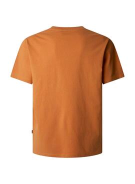 T-shirt Pepe Jeans Contrast Connor orange für Herren