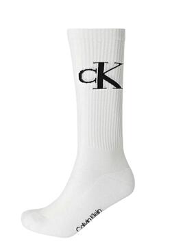 Pack von Calvin Klein Monogramm weißen Socken für Herren.