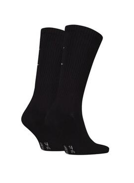 Sockenpackung Calvin Klein Monogram schwarz für Herren.