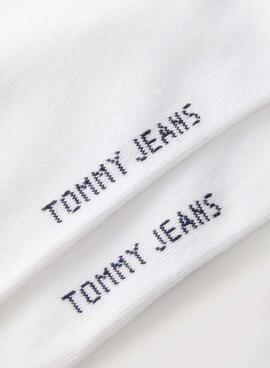 Pack von Tommy Jeans Uni Faded Rugby bunt gestreiften Socken für Herren und Damen
