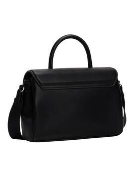 Handtasche Tommy Jeans American Flap Schwarz für Damen