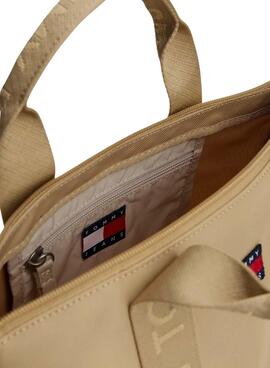 Handtasche Tommy Jeans Tote mini beige für Damen