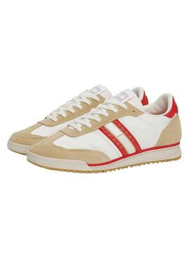 Turnschuhe Tommy Jeans Retro Runner weiß für Damen