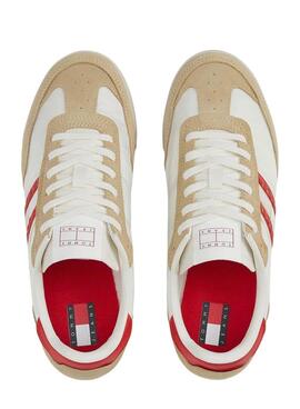 Turnschuhe Tommy Jeans Retro Runner weiß für Damen