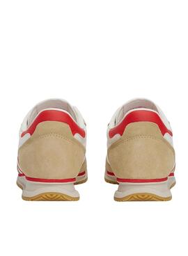 Turnschuhe Tommy Jeans Retro Runner weiß für Damen